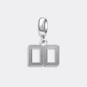 Custom Sports Number Charm Pendant for Bracelet