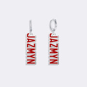 Custom Earrings with Name, Beautiful Hoop Fashion Girl Earrings