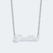 Customized Stylish Name Pendant Necklace, Gold Chain Necklace