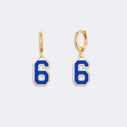 Dangle Number Earrings, Custom Number Earrings For Women