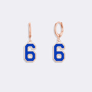 Dangle Number Earrings, Custom Number Earrings For Women