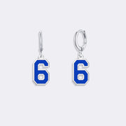 Dangle Number Earrings, Custom Number Earrings For Women