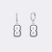 Custom Design Number Hoop Earrings, Drop Number Beautiful Earrings