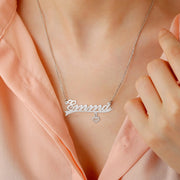 Custom Made Heart Name Necklace, Gold Chain Necklaces for Women