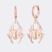 Spider Dangle Earrings, Custom Name Bohemian Hoop Earrings