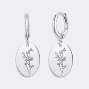 Custom Birthflower Earrings, Durable Stylish Drop Earrings For Women