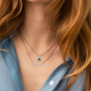 Custom Name Necklace with Photo Pendant – Personalized Gift