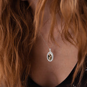 Personalized Oval Photo Picture Necklace, Keepsake Memorial Pendant