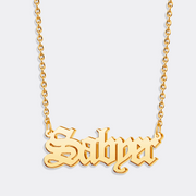 Custom Gothic Name Necklace - Stylish Name Pendant Jewelry