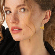 Heart Shaped Hoop Earrings, Beautiful Custom Name Stylish Earrings