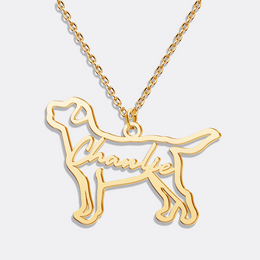 Personalized Dog Name Necklace, Delicate Dog Lover Jewelry, Everyday Necklace