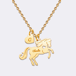 Custom Name Horse Necklace for Womens, Buy Chain Necklace