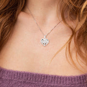Personalized Heart Tree of Life Necklace with Photo & Engraving