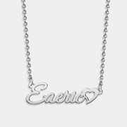Personalized Name Necklace with Heart – Custom Jewelry Gift for Her