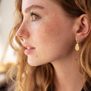 Custom Birthflower Earrings, Personalized Hoop Earrings, Birthday Earrings