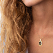 Personalized Oval Photo Picture Necklace, Keepsake Memorial Pendant