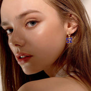 Dangle Number Earrings, Custom Number Earrings For Women