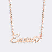 Personalized Name Necklace with Heart – Custom Jewelry Gift for Her