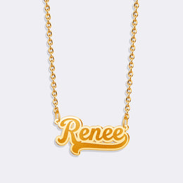 Custom Cursive Name Necklace - Gold Plated Personalized Jewelry