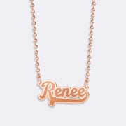 Custom Cursive Name Necklace - Gold Plated Personalized Jewelry
