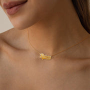 Custom Cursive Name Necklace - Gold Plated Personalized Jewelry