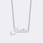 Justice Necklace for Womens, Buy Birthstone Necklace
