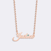 Justice Necklace for Womens, Buy Birthstone Necklace