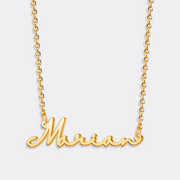 Customized Name Pendant Necklace, Stylish Gold Chain Necklace