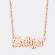 Custom Gothic Name Necklace - Stylish Name Pendant Jewelry