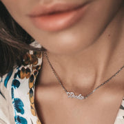 Heart Name Necklace, Personalized Chain Necklace For Women