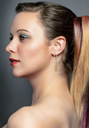 Custom Name Christian Cross Earrings, Hoop Dangle Earrings, Cross Jewelry
