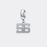 Custom Sports Number Charm Pendant for Bracelet