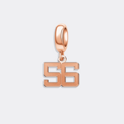 Custom Sports Number Charm Pendant for Bracelet