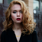 Custom Crown Name Necklace, Stylish Name Plate Pendant Necklace,