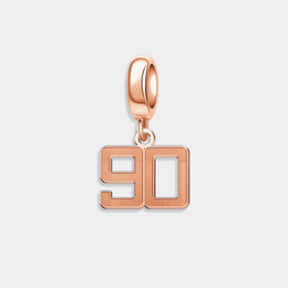 Custom Sports Number Charm Pendant for Bracelet