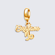 Custom Zodiac Sign Name Charm Pendant for Bracelets