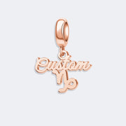 Custom Zodiac Sign Name Charm Pendant for Bracelets