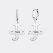 Custom Monogram Letter Earrings - Elegant Initial Drop for Her
