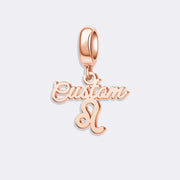 Custom Zodiac Sign Name Charm Pendant for Bracelets