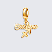 Custom Zodiac Sign Name Charm Pendant for Bracelets