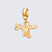 Custom Zodiac Sign Name Charm Pendant for Bracelets