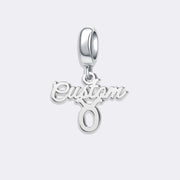 Custom Zodiac Sign Name Charm Pendant for Bracelets