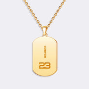 Custom Sports Pendant Photo Necklace with Basketball Charm – Personalized Gift