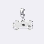 Custom Dog Bone Pet Pendant Charm for Bracelets