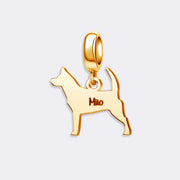 Custom Dog Pet Pendant Charm for Bracelets,Custom Name Memory Gift