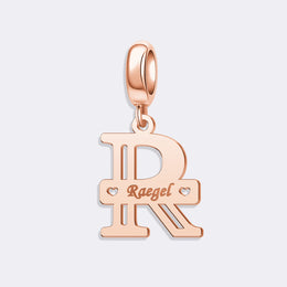 Custom Letter Alphabet Initial Charm for Bracelet,Personalized Jewelry Charm